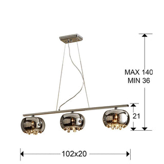 Hängelampe Argos Drei – Elegante Beleuchtung für Wohnzimmer - Bild 2