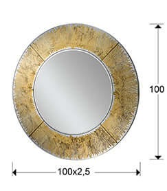 Wandspiegel Aurora Gold – Eleganz für Ihr Zuhause - Bild 2