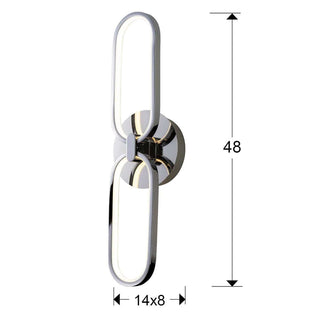 Wandlampe Colette – Chrom Design für Wohnzimmer - Bild 4