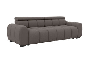 Bigsofa Santorin im Stoffbezug in Boucle-Stoff und der Farbe Braun - Bild 2