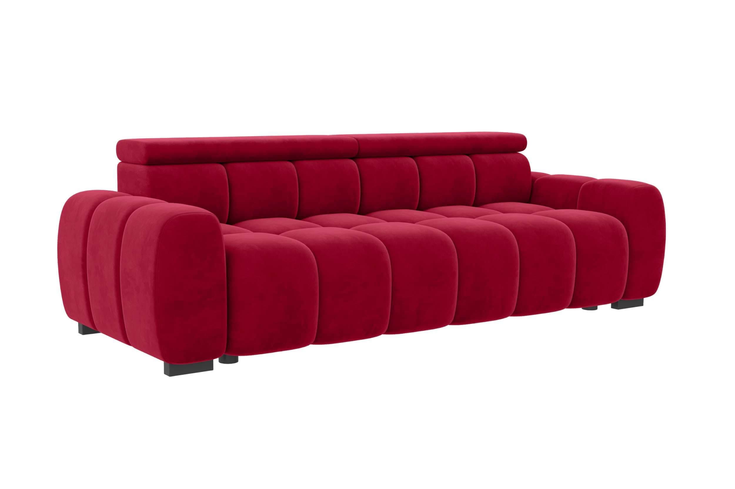 Bigsofa Santorin in Stoff Rot