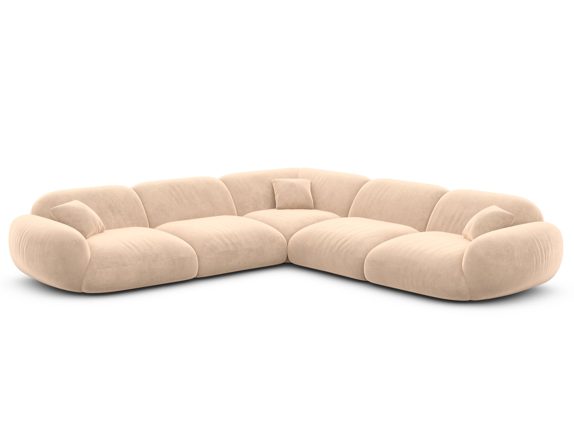 Polster Ecksofa Alcazar L Form Beige