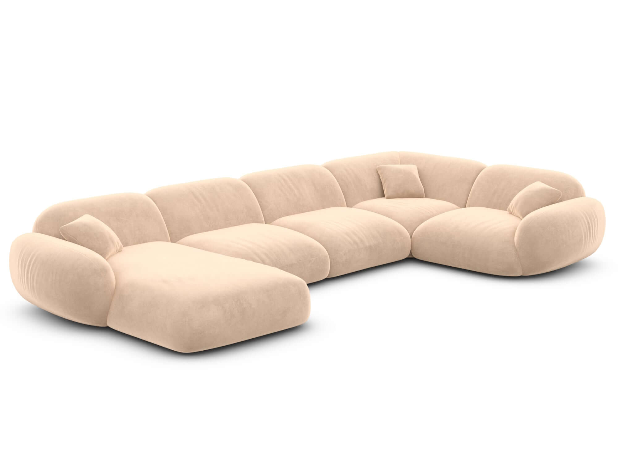 Polster Wohnlandschaft Alcazar XL U-Form Beige