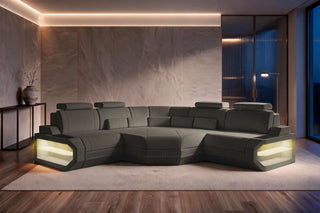 Mini Ecksofa Asti L Form Stoffsofa Schwarz