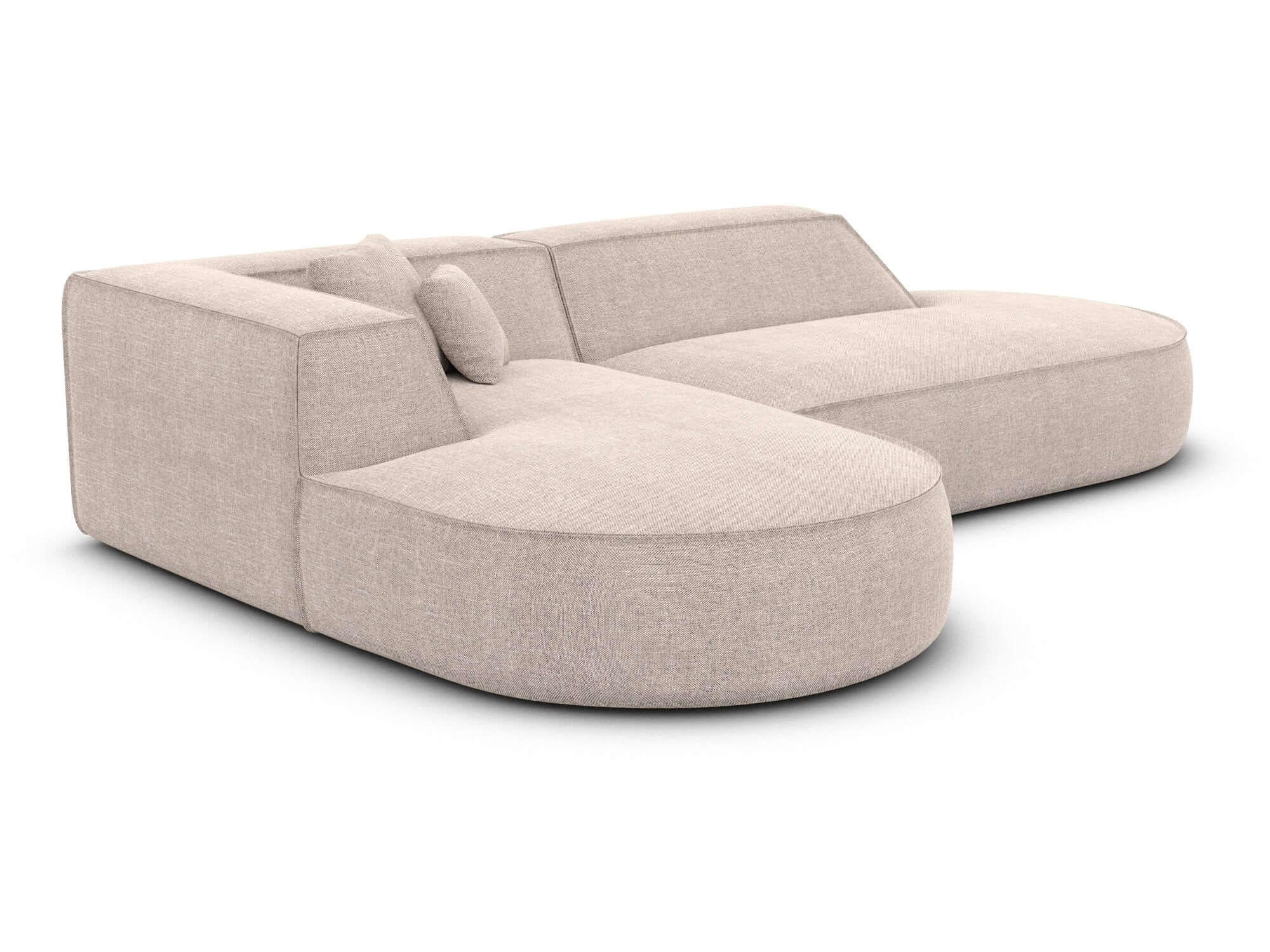 Couch Monterola Lounge L-Form in Stoff Beige