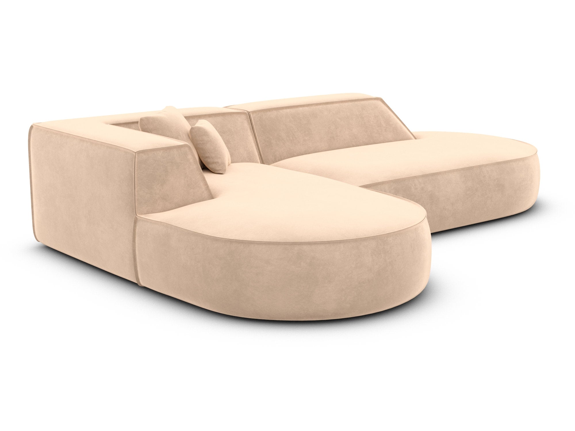 Polster Ecksofa Monterola L-Form Lounge Beige