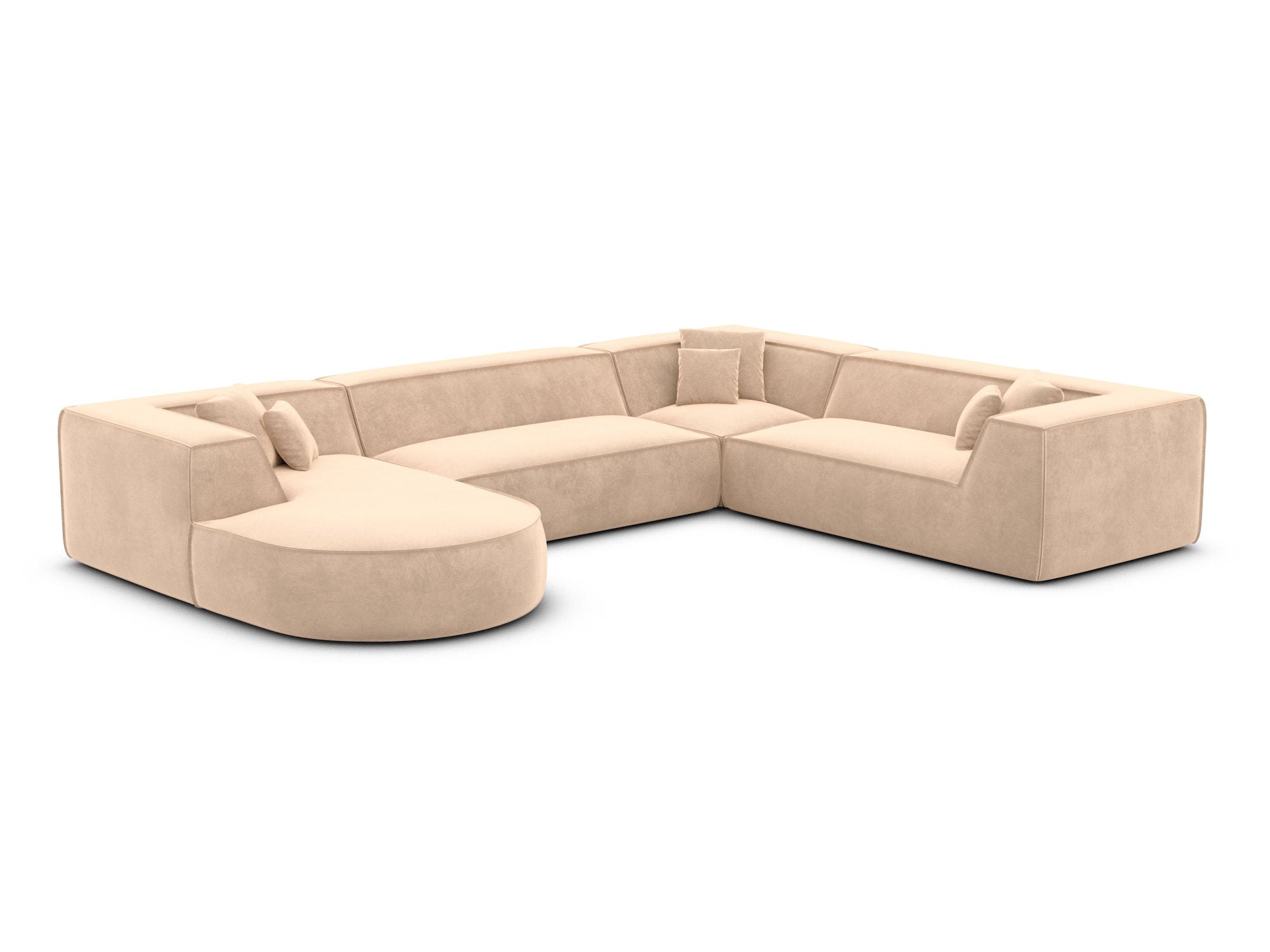 Polster Wohnlandschaft Monterola XXL U-Form Beige