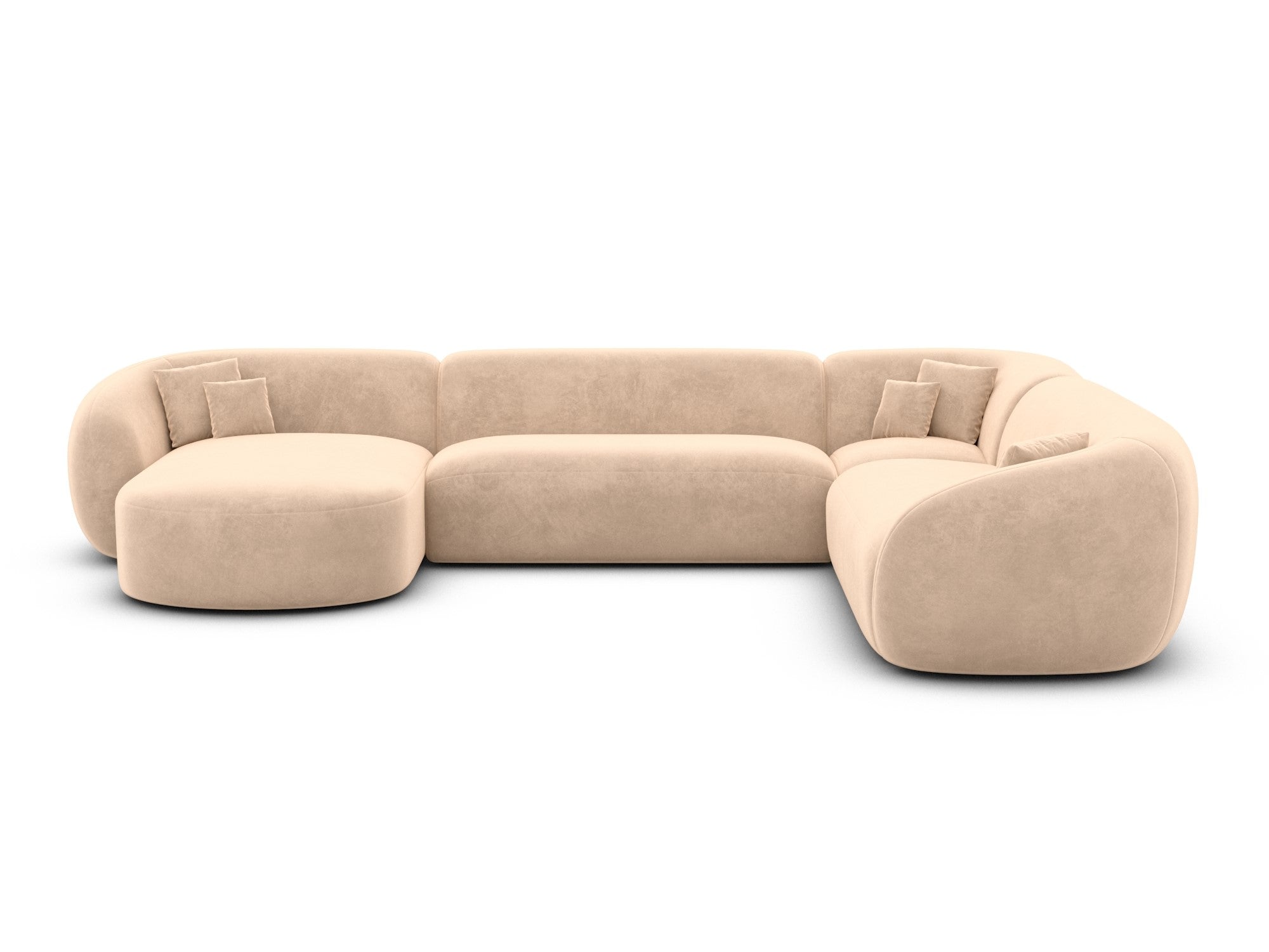 Polster Wohnlandschaft Sorelia XXL U-Form Beige