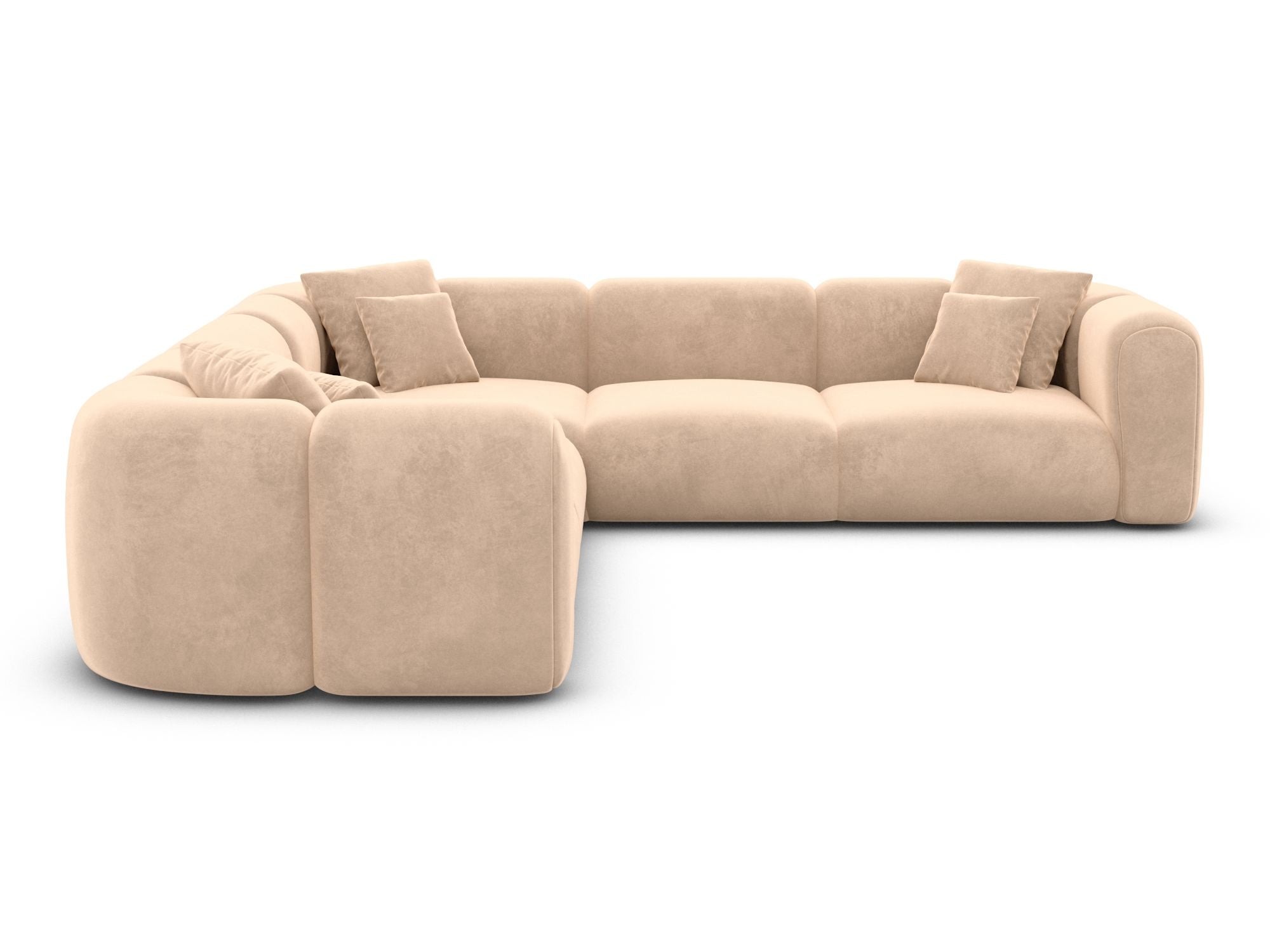 Polster Ecksofa Venturia L Form Beige