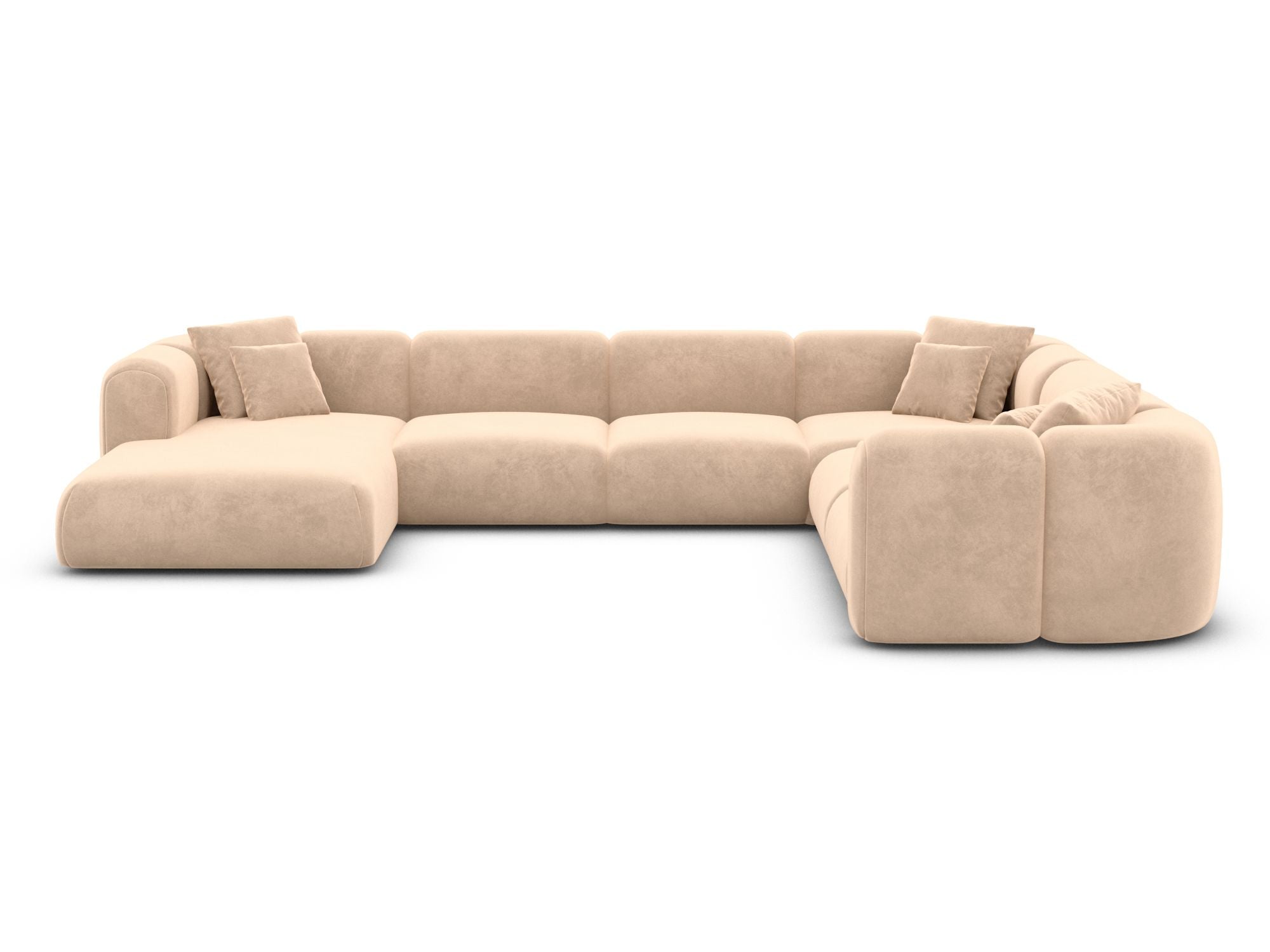 Polster Wohnlandschaft Venturia XXL U-Form Beige