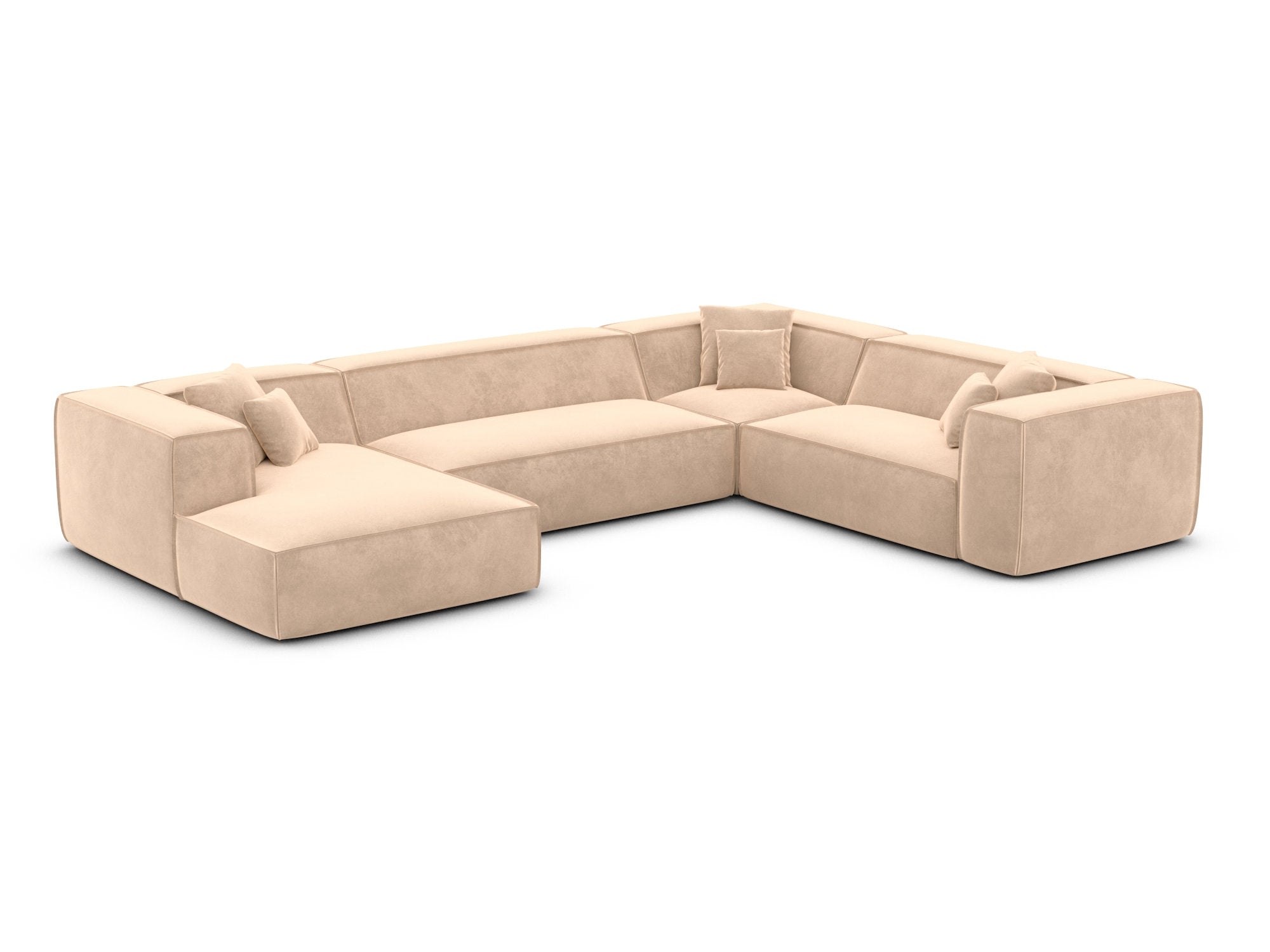 Polster Wohnlandschaft Liranda XXL U-Form Beige