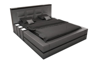 Freisteller des Boxspringbettes Asti in Grau-Schwarz