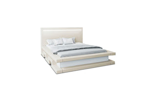 Freisteller des Wasserbettes Faenza in Beige-Weiß