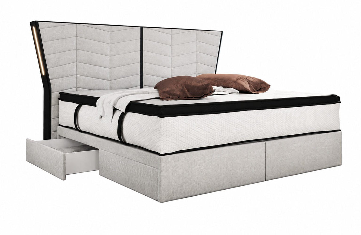 Boxspringbett Novara Stoff