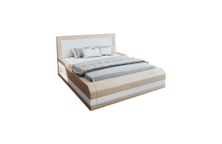 Freisteller des Wasserbettes Treviso in Beige-Weiß