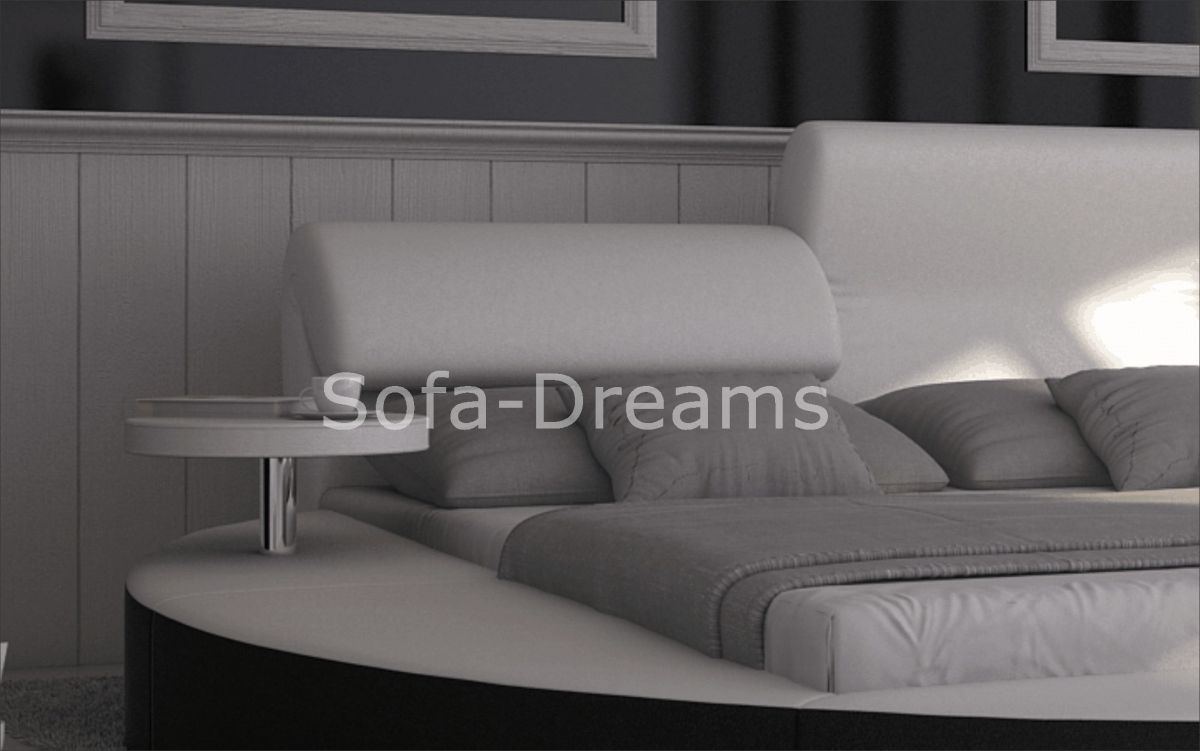 Komplettbett Napoli Weiß-Schwarz – Modern