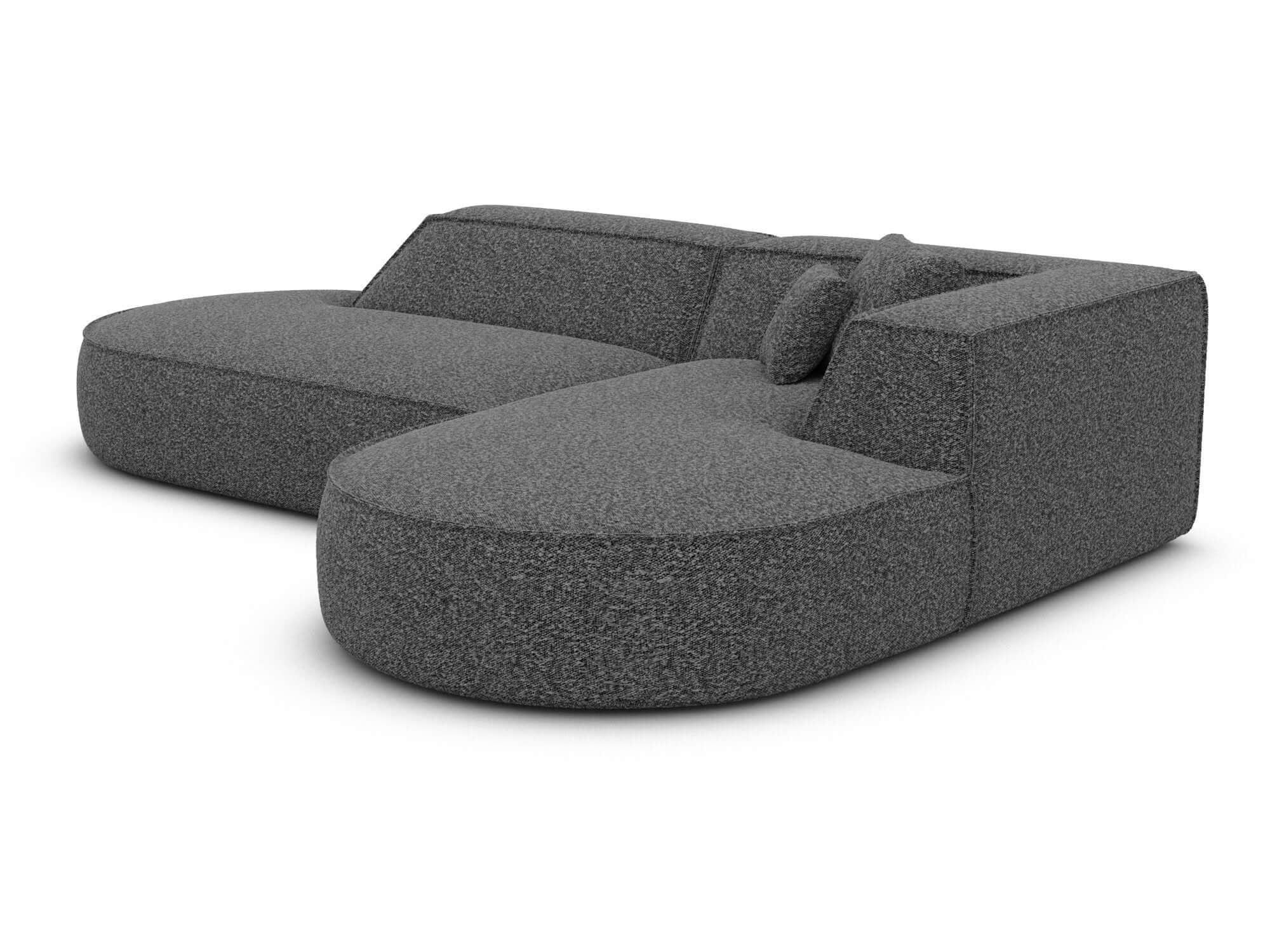Couch Monterola Lounge L-Form in Stoff Graphite