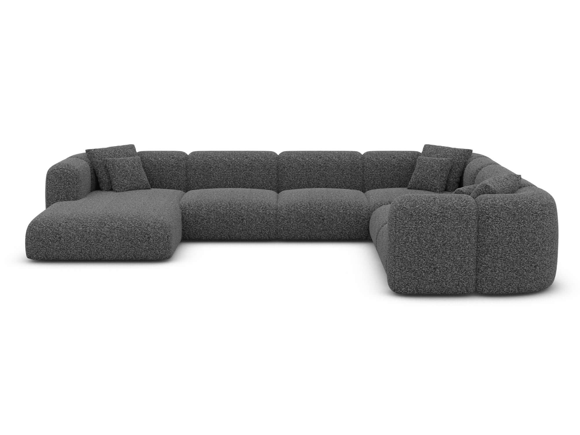 XXL Stoff Wohnlandschaft Venturia graphite