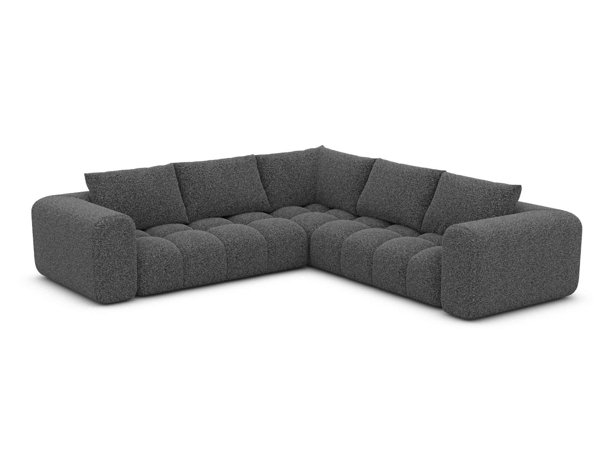 Couch Casaluna L-Form in Stoff Graphite