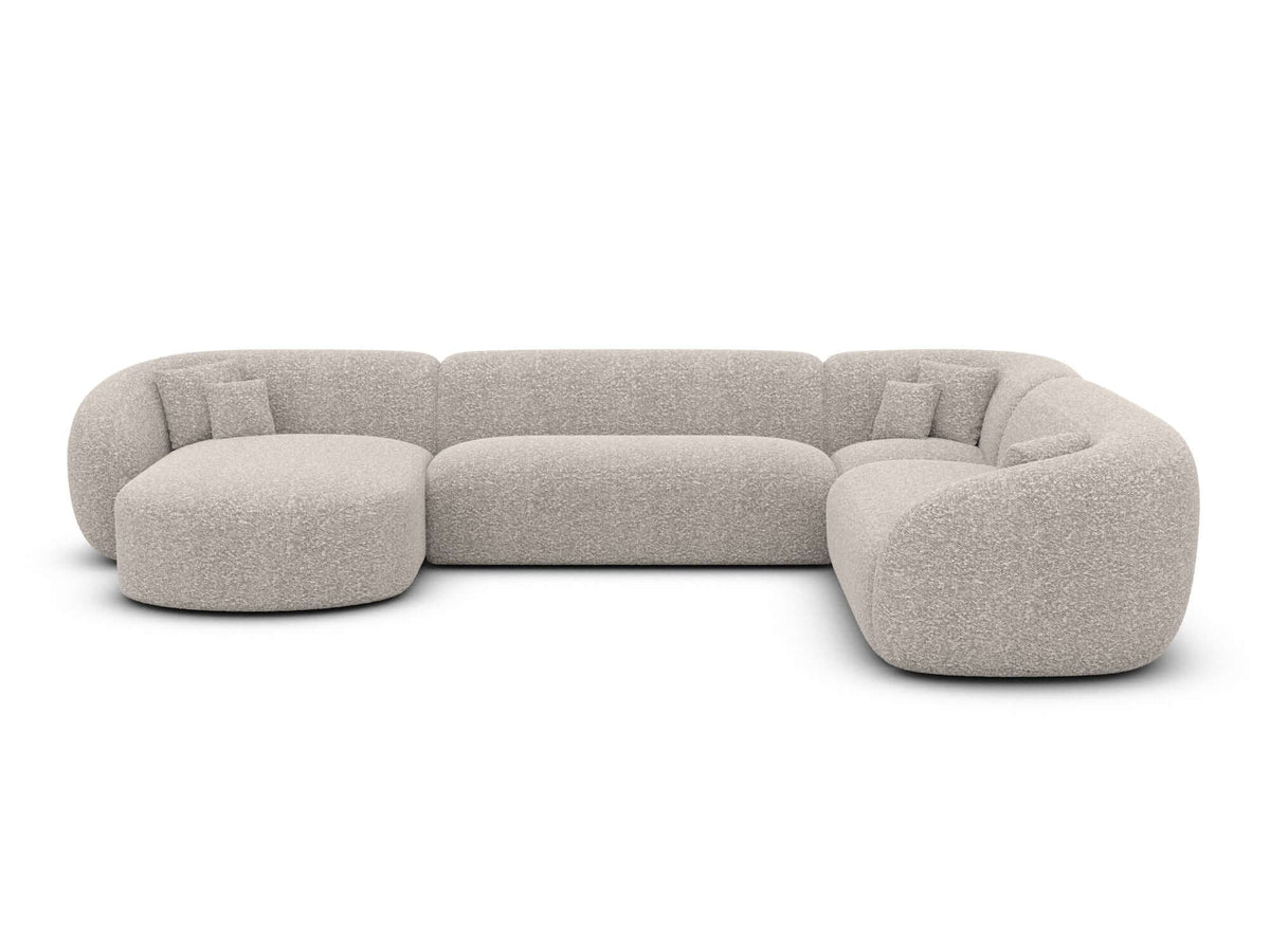 XXL Wohnlandschaft Sorelia U-Form aus Stoff