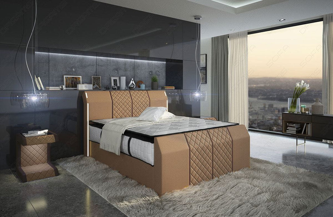 Boxspringbett Paris Leder