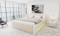 Wasserbett Arezzo mit LED und markanten Linien