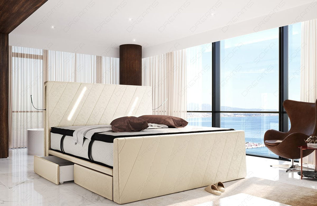 Boxspringbett Toulon Stoffbezug