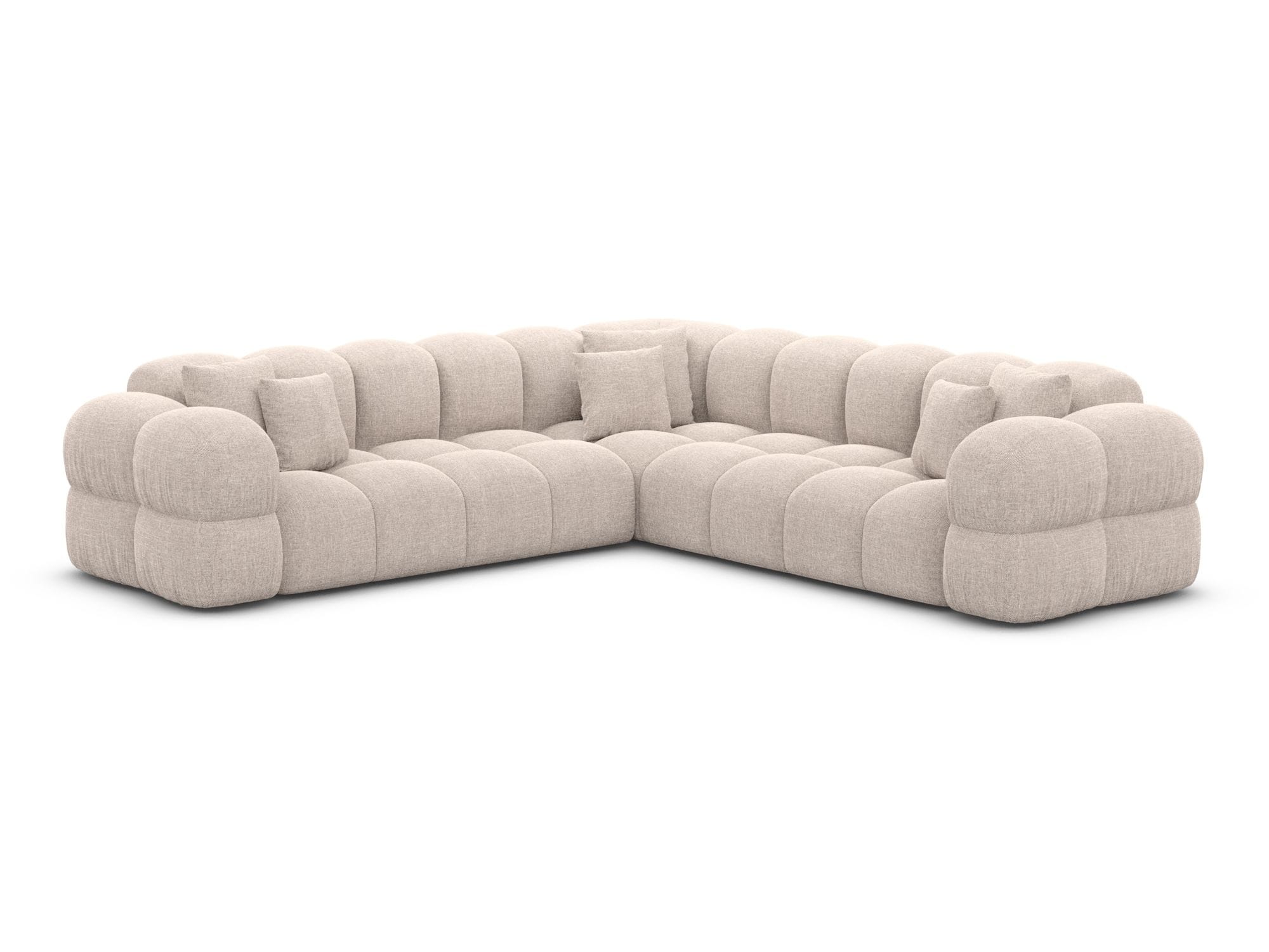 Couch Monteverde L-Form in Stoff Beige