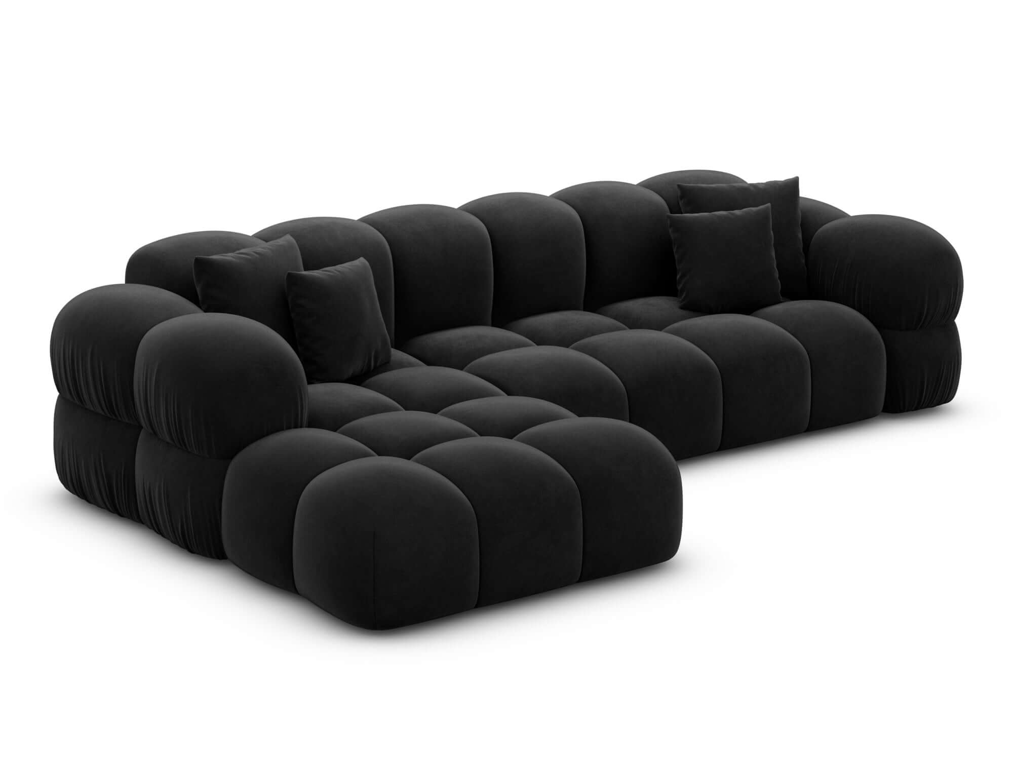Stoff Ecksofa Monteverde L-Form Braun