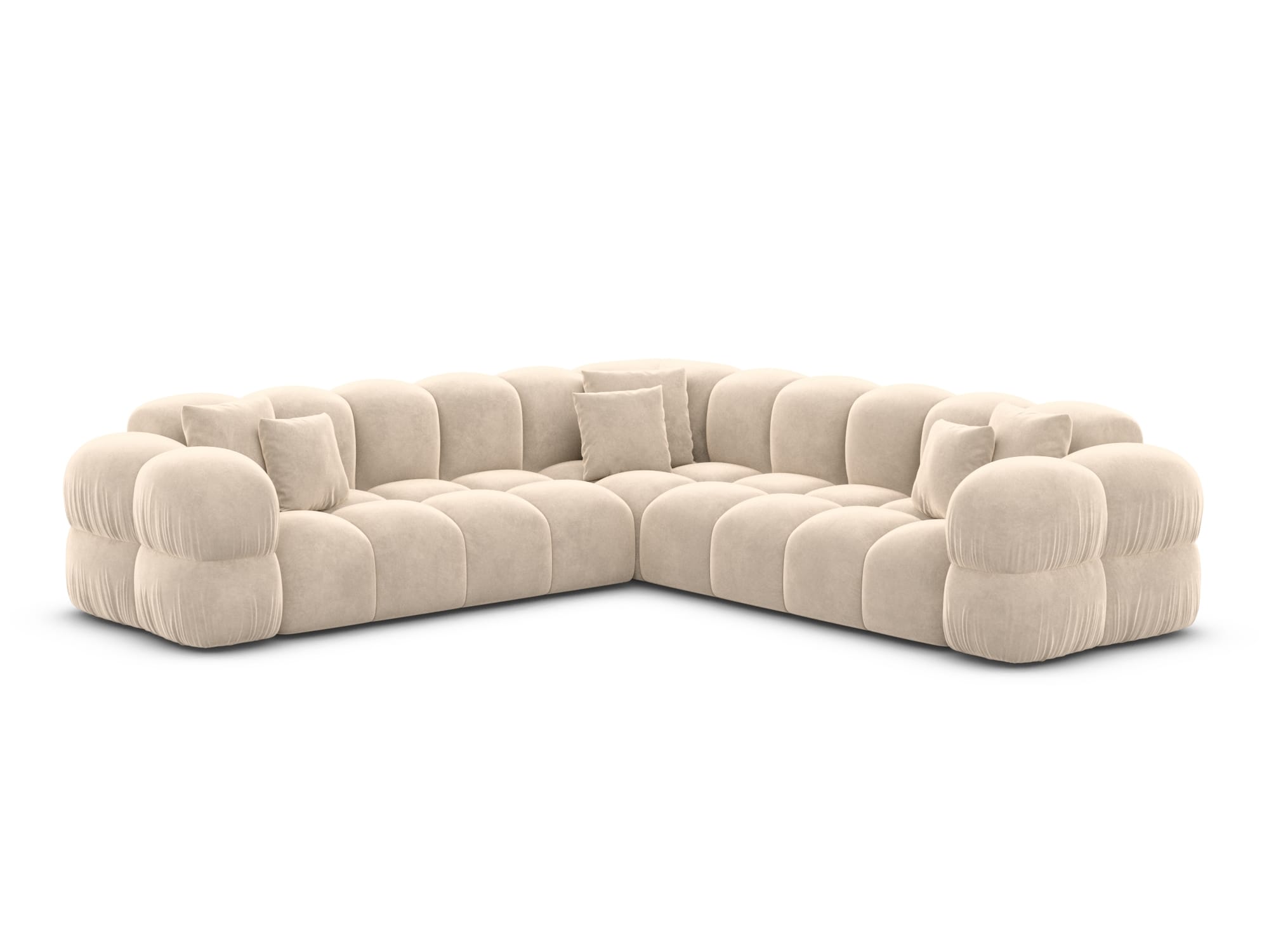 Couch Monteverde L-Form in Stoff Creme