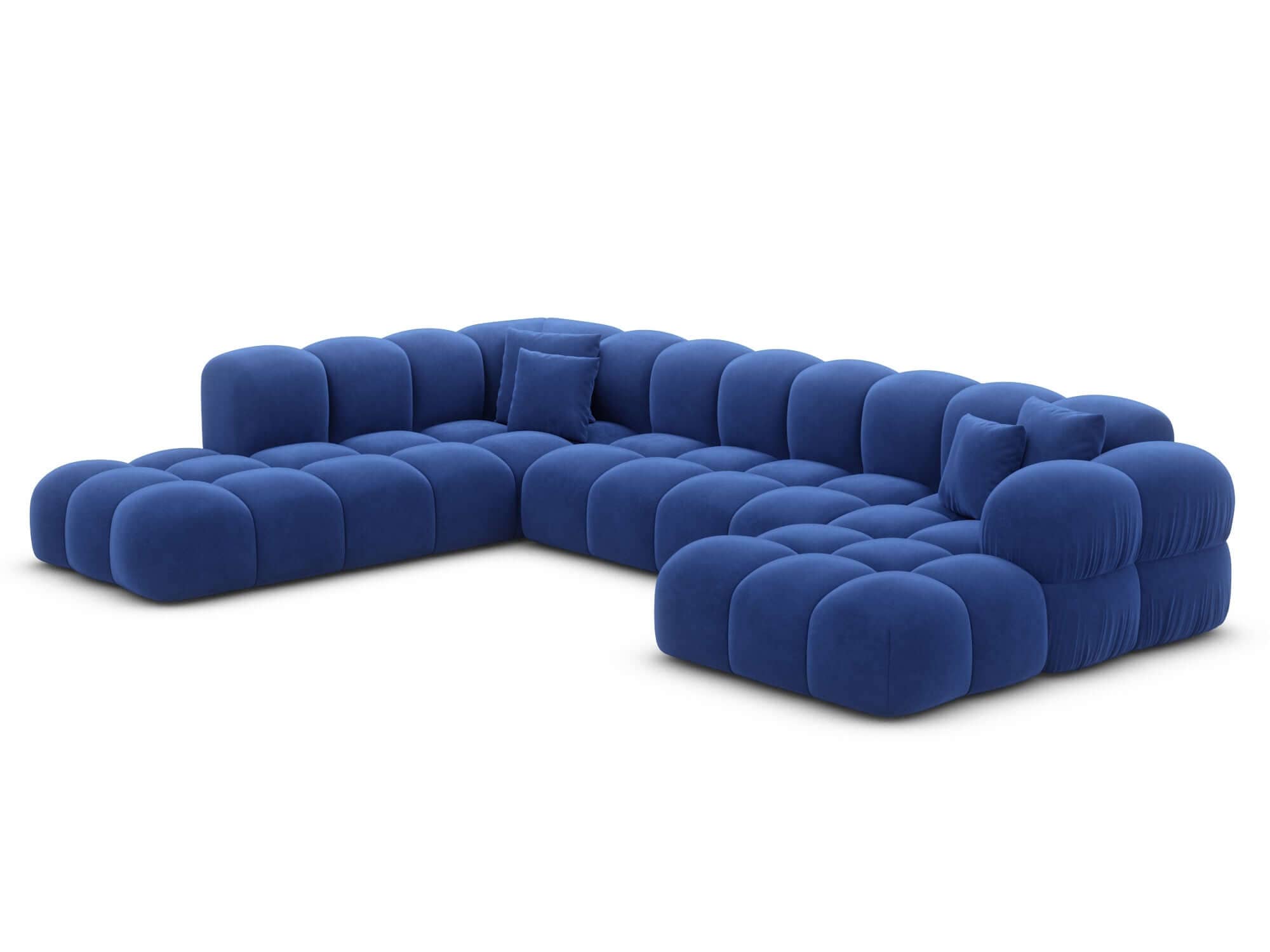 Wohnlandschaft Monteverde Lounge U-Form in Stoff Braun