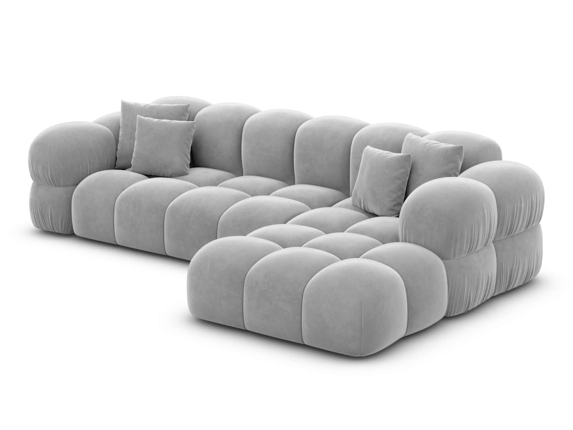 Stoff Ecksofa Monteverde L-Form Braun