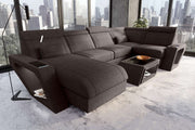 Wohnlandschaft Catania U Form Stoffsofa