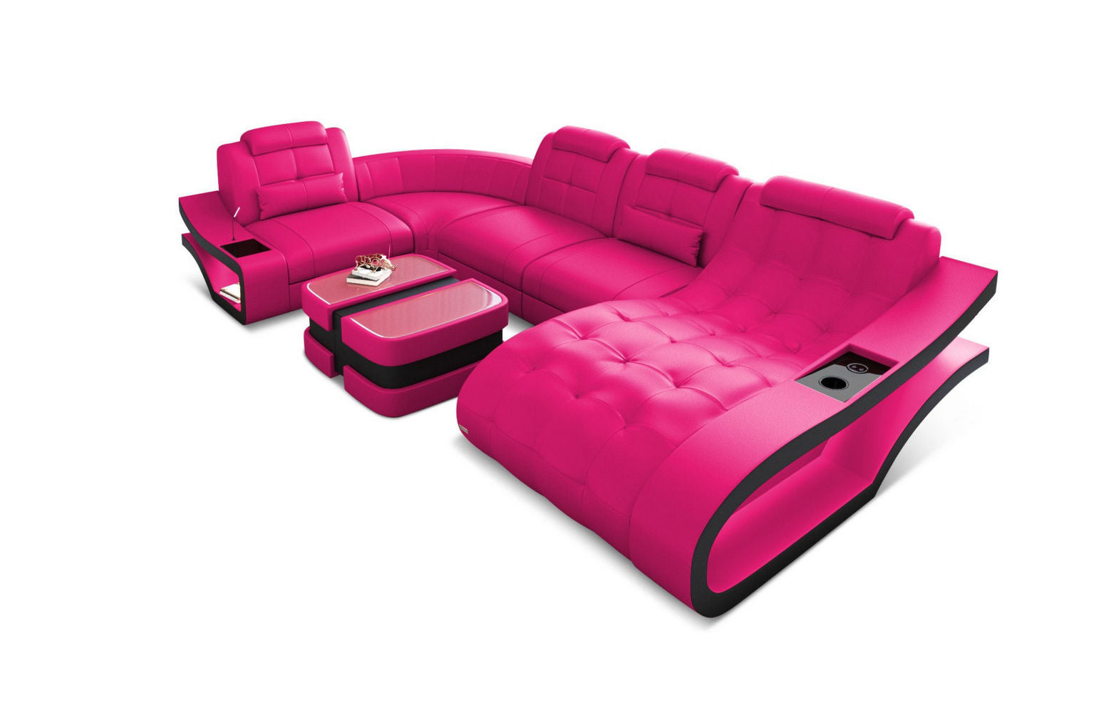 Leder Wohnlandschaft Elegante – Komfort pur