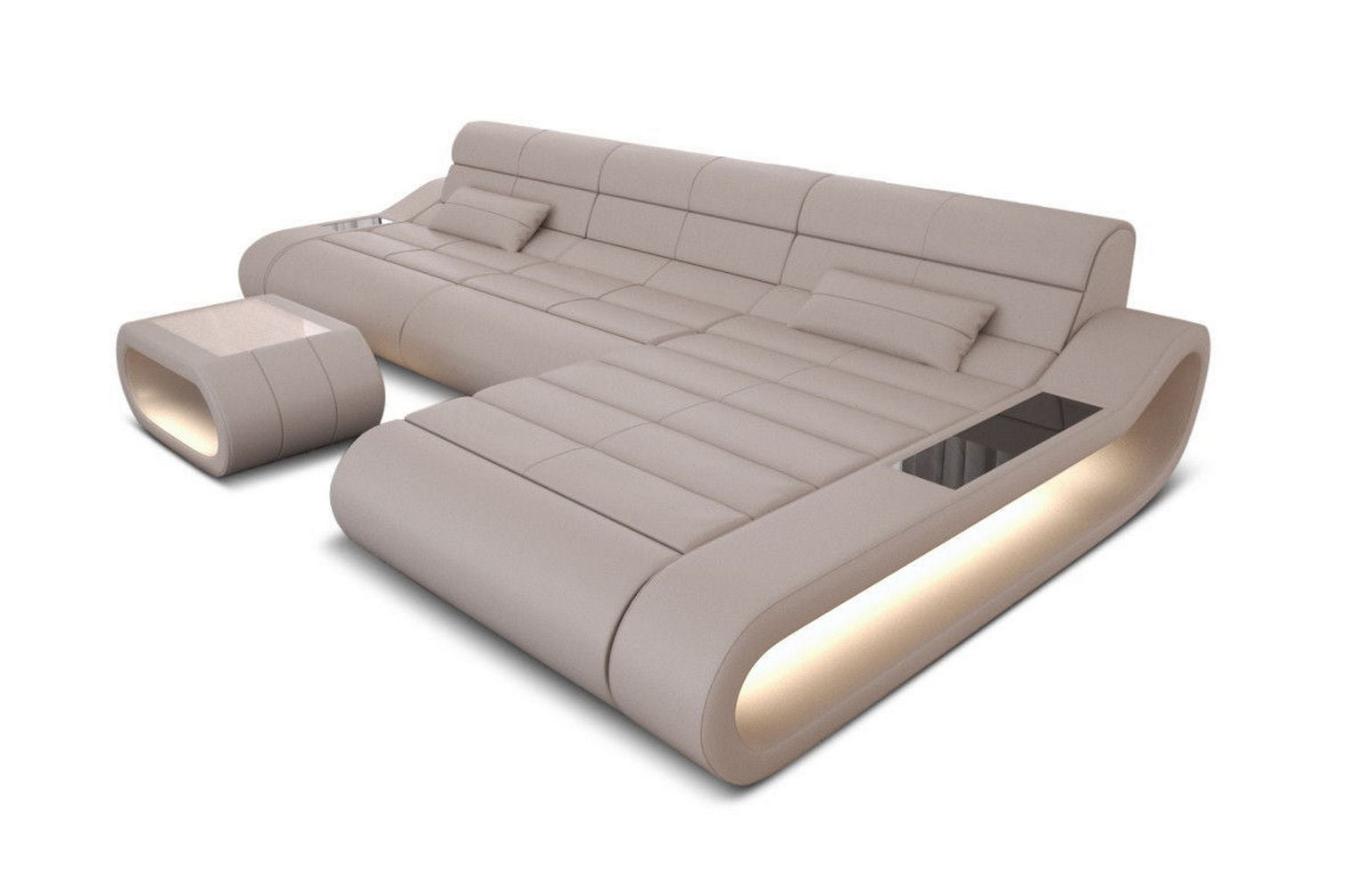 Ledersofa Concept L-Form – Lang & Komfortabel