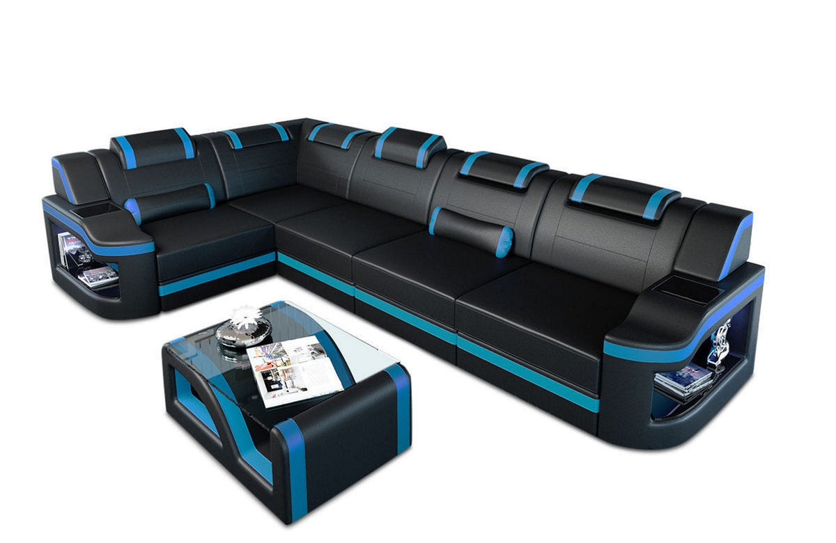 Ecksofa Padua L-Form in Leder