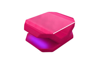 Luxus Couchtisch Venedig – Leder Eleganz in Pink aus Kunstleder für Wohnzimmer