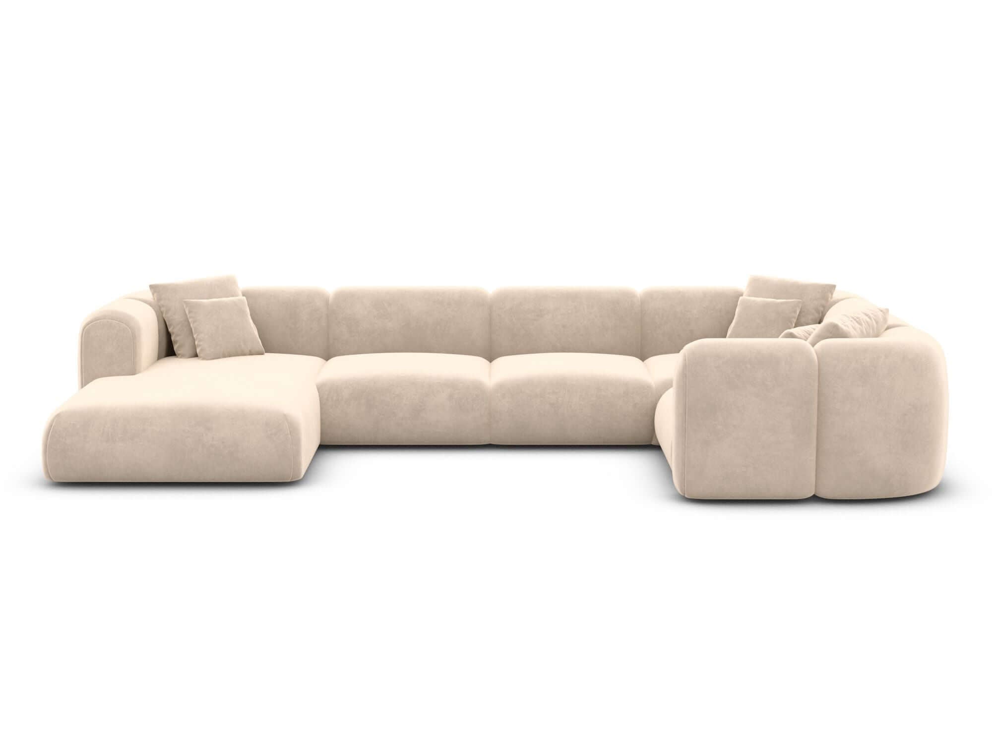 XL Wohnlandschaft Venturia aus Stoff creme
