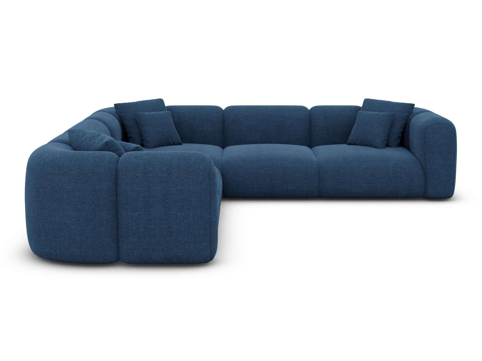 Stoff Ecksofa Venturia L Form dunkelblau