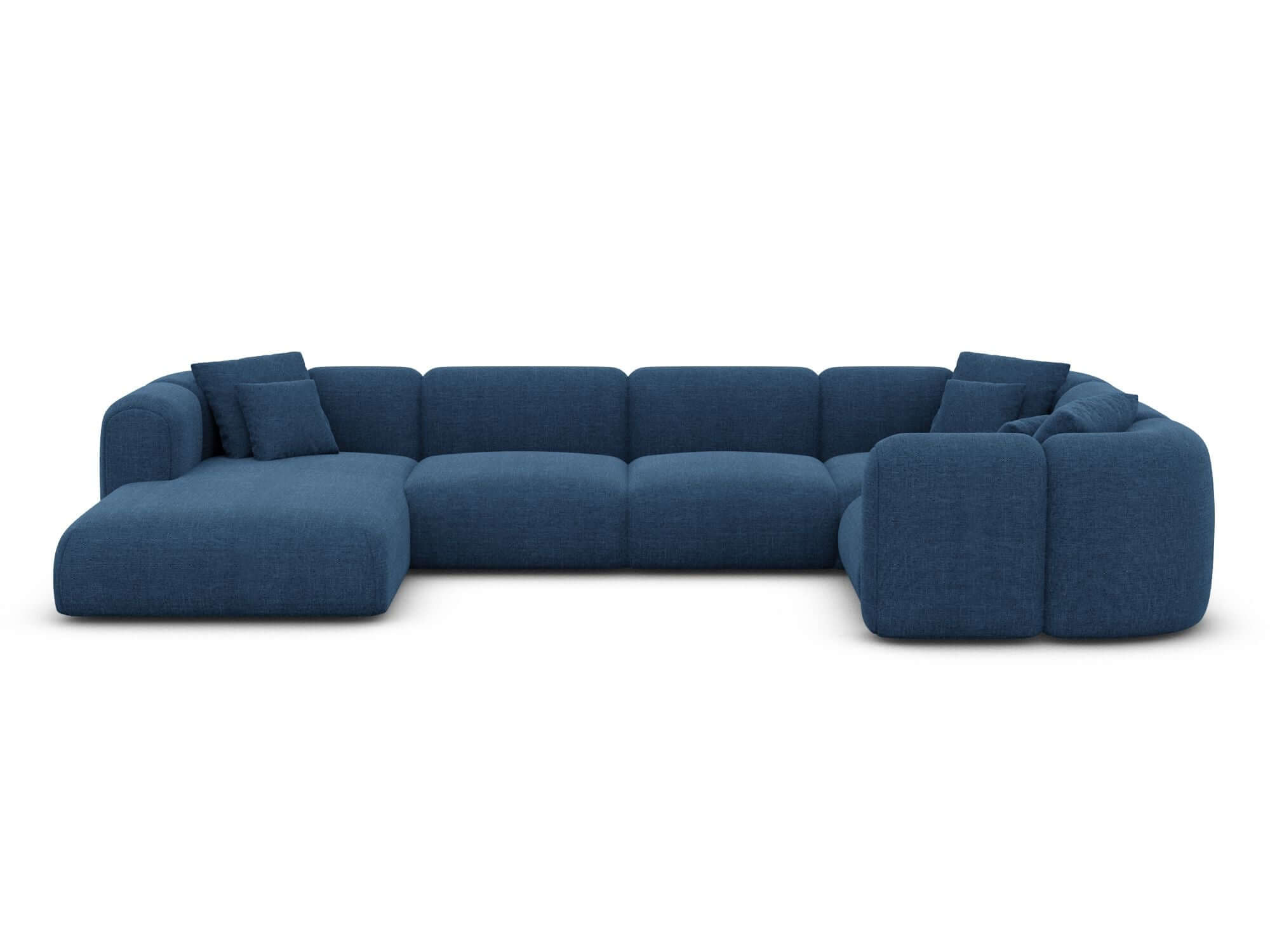 XL Wohnlandschaft Venturia aus Stoff dunkelblau