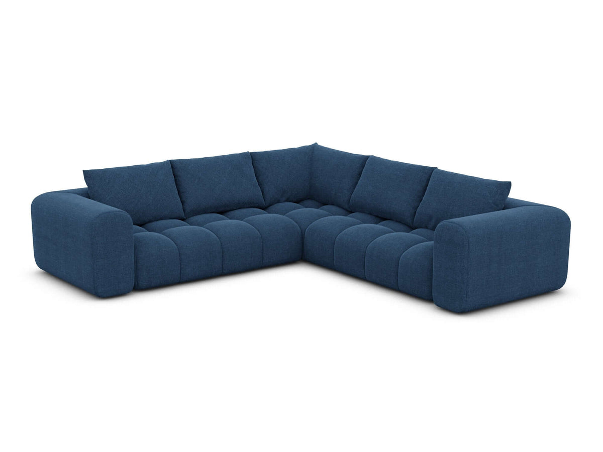 Couch Casaluna L-Form in Stoff Dunkelblau