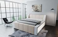 Wasserbett Fermo mit LED und markanter Struktur
