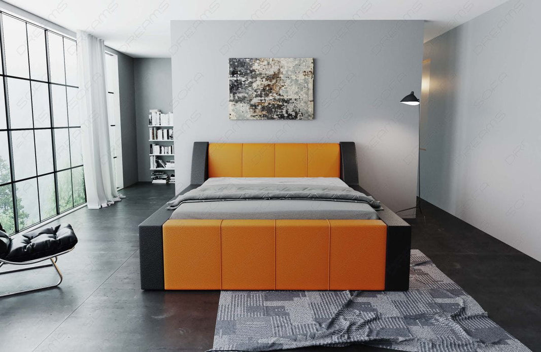 Wasserbett Fermo mit LED und markanter Struktur