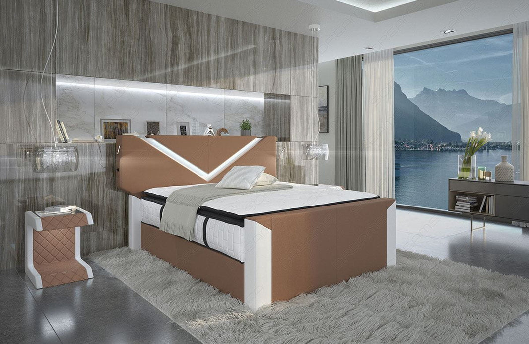 Boxspringbett Lyon Stoff