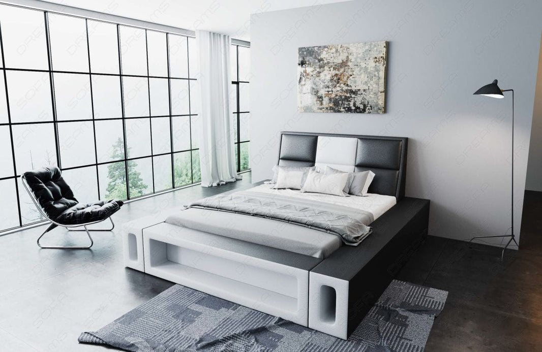 Wasserbett Venosa mit LED und großen Seitenboxen