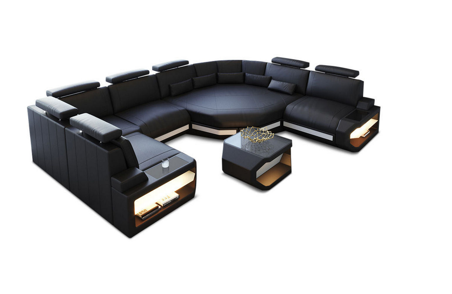 Leder Wohnlandschaft Asti Mini – Modern & Komfortabel
