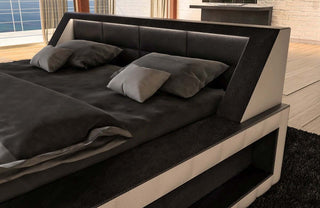 Design Wasserbett Matera Schwarz / Weiß 180x200 cm für Schlafzimmer - Bild 3