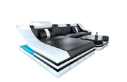 Mini Leder Ecksofa Turino L-Form