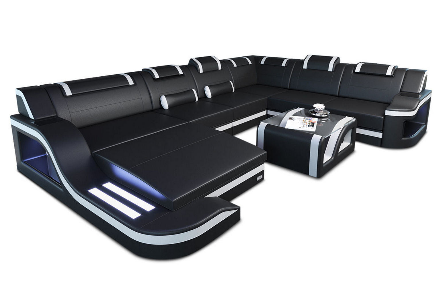 XL Leder Wohnlandschaft Palermo – Komfort & Stil