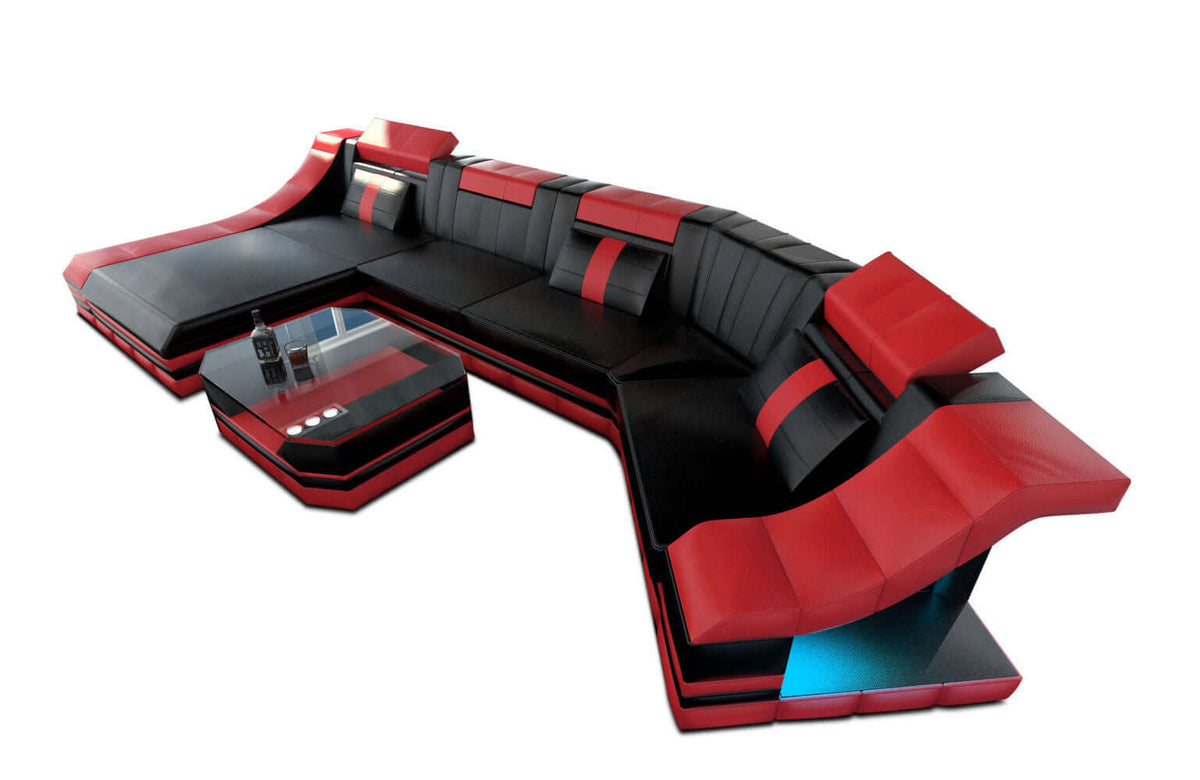 Leder Couch Turino C-Form